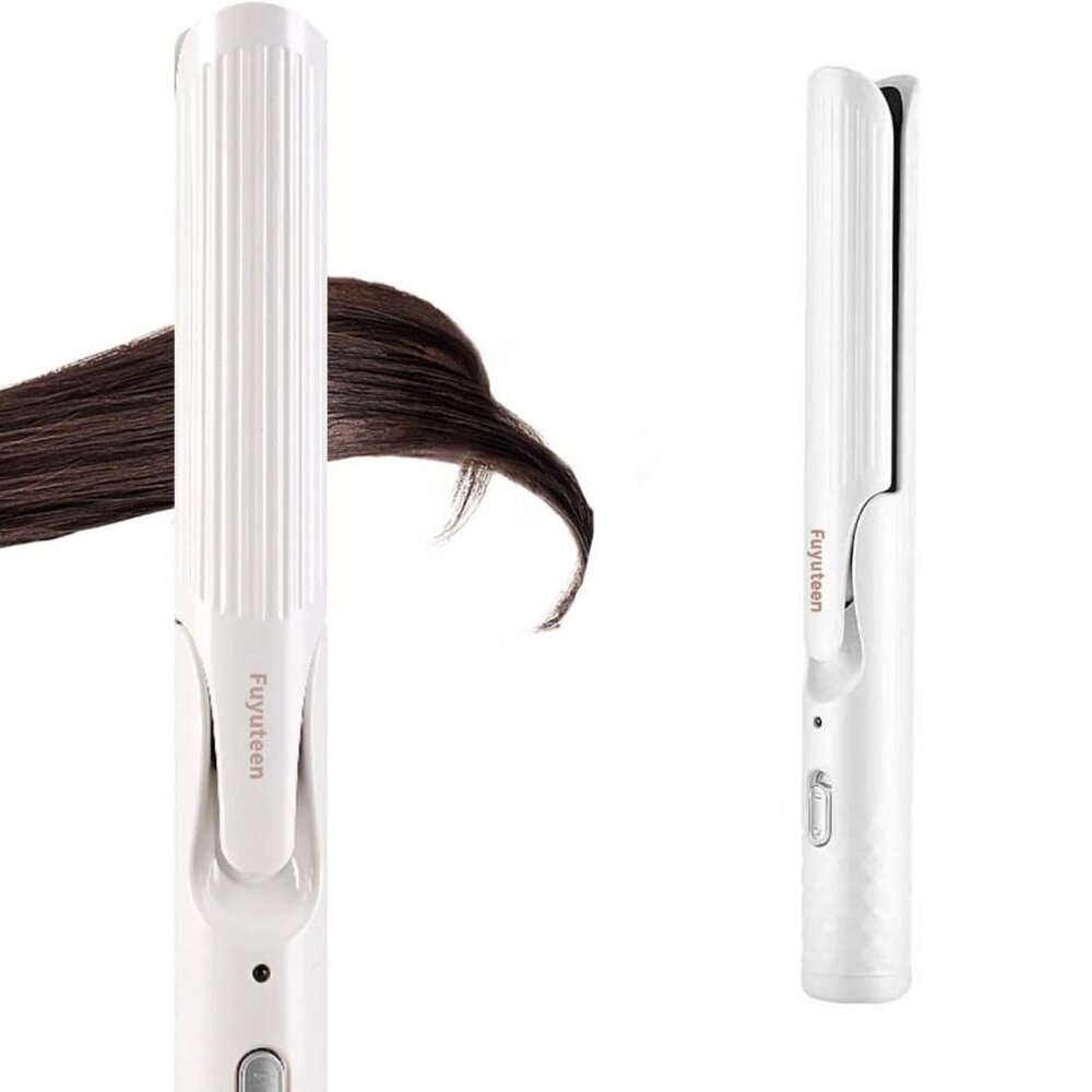 Hair Straightener and Curler 2 in 1 with Curls Bangs 1 1/4-Inch Flat Iron Cur...
